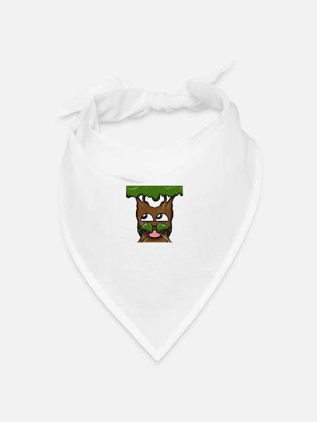 Bonzai - lachender Bonsi - Bandana Dreieckstuch - Weiß