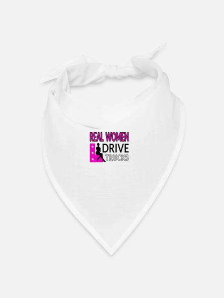 Truck - Bandana Dreieckstuch - Weiß