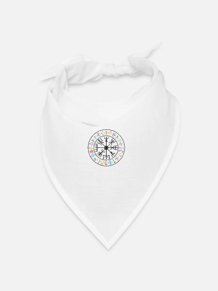 Rune, Altes gotisches Zeichen - Bandana Dreieckstuch - Weiß