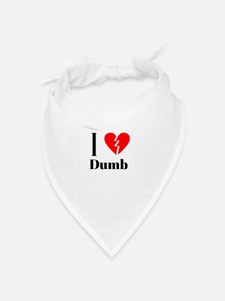 Witziges ironisches Statement - Lustig - Bandana Dreieckstuch - Weiß