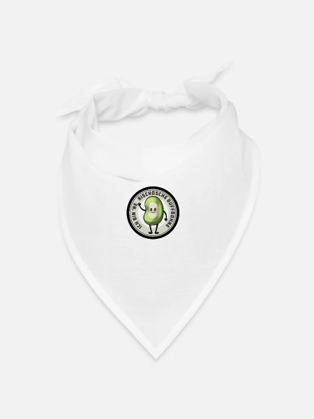 Puffbohne - Bandana Dreieckstuch - Weiß