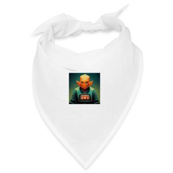 Lucky Gamer - Bandana Dreieckstuch - Weiß - Vorne