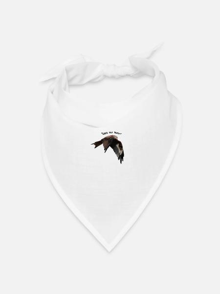 ROTMILAN 2A Schwarz - Bandana Dreieckstuch - Weiß