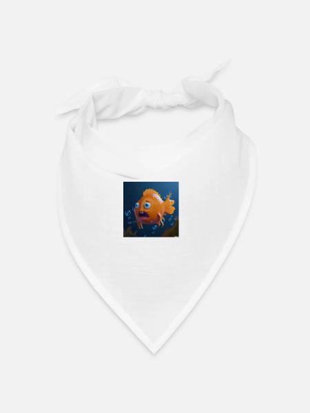 Ugly Fish - Bandana Dreieckstuch - Weiß
