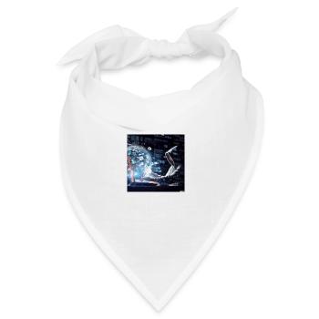 cyber attack - Bandana Dreieckstuch - Weiß - Vorne