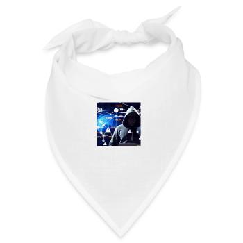 cyber attack - Bandana Dreieckstuch - Weiß - Vorne