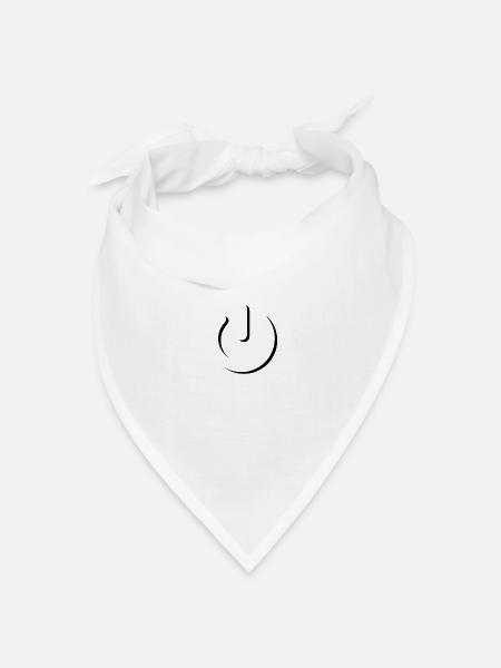 superpower ⏻ - Bandana Dreieckstuch - Weiß