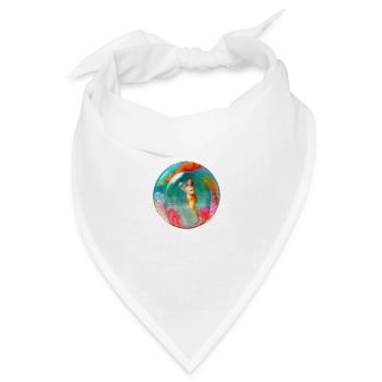 venus in der seifenblase - Bandana Dreieckstuch - Weiß - Vorne