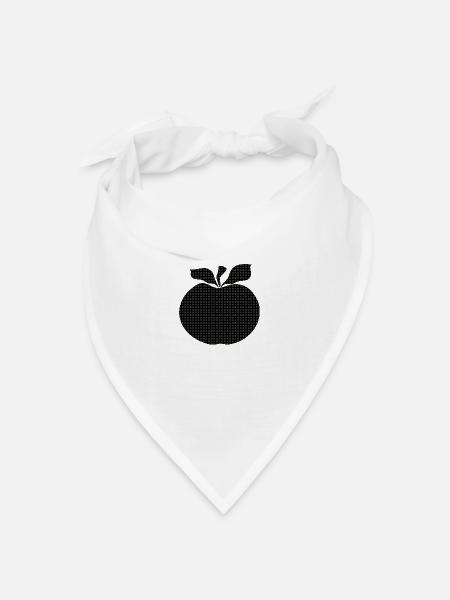 Apfel - Bandana Dreieckstuch - Weiß