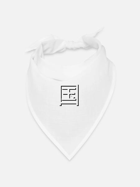 Country Domains - Bandana Dreieckstuch - Weiß