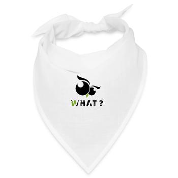 GOWILD Eule What? - Bandana Dreieckstuch - Weiß - Vorne