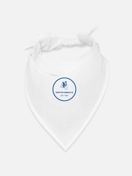 EmpuriaBrava EST 1967 Fahrrad - Bandana Dreieckstuch - Weiß