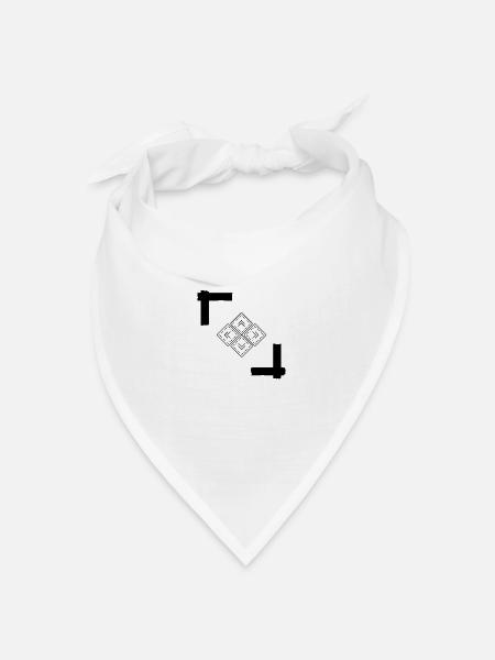 Modern und Schlicht - Bandana Dreieckstuch - Weiß