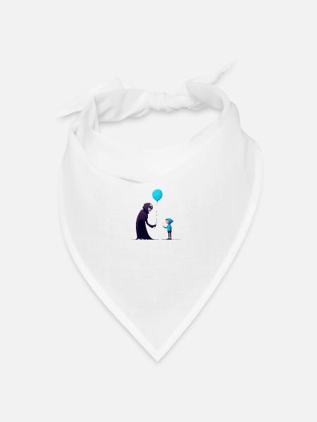 Freundlicher Tod - Bandana Dreieckstuch - Weiß