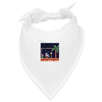 Astronaut faulenzen in einem tropischen Resort - Bandana Dreieckstuch - Weiß - Vorne
