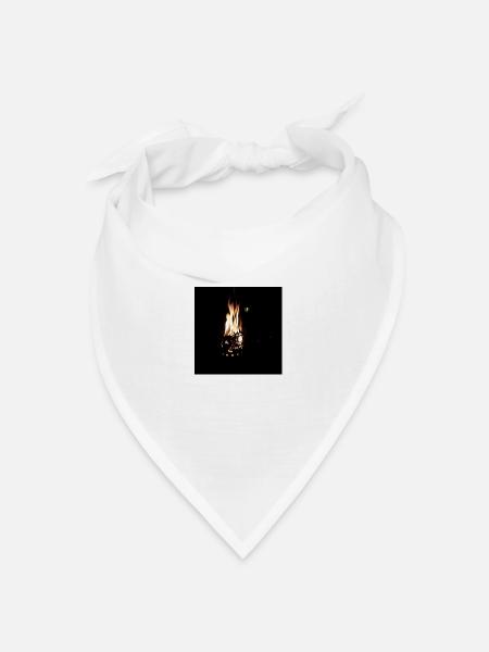 feuer - Bandana Dreieckstuch - Weiß