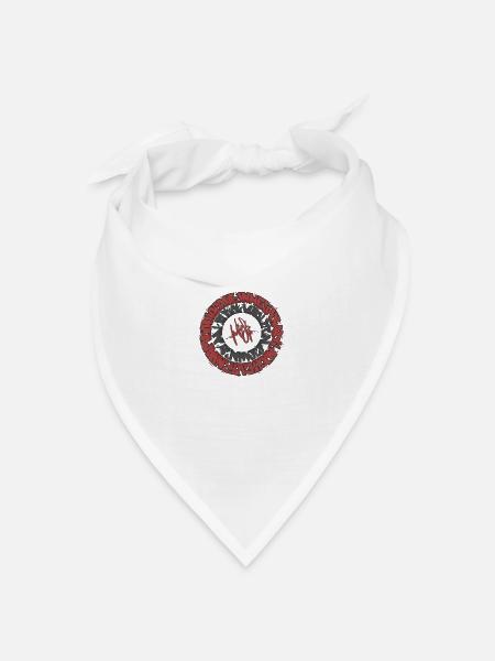Kreis Graffiti - Bandana Dreieckstuch - Weiß