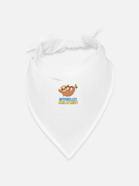 Offizielles Schlaf shirt - Bandana Dreieckstuch - Weiß