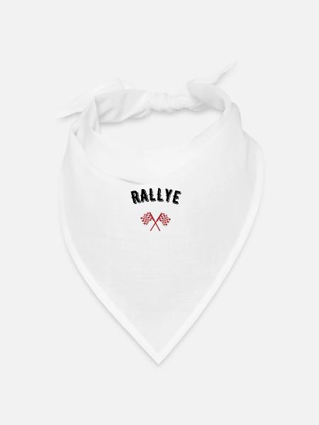 Rallye - Bandana Dreieckstuch - Weiß