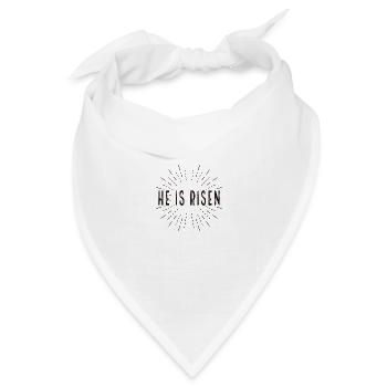 He is Risen - Bandana Dreieckstuch - Weiß - Vorne