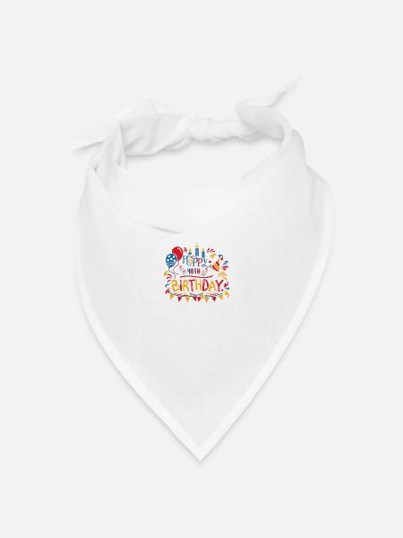Alles Gute zum 40. Geburtstag Vierzig 40 Jahre alte Geschenkideen - Bandana Dreieckstuch - Weiß