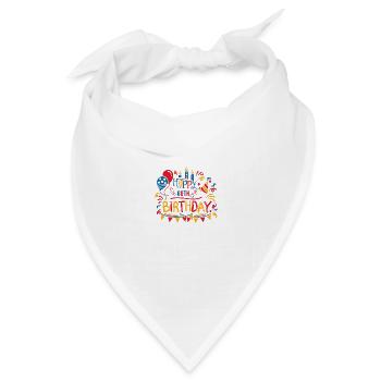 Alles Gute zum 60. Geburtstag Sechzigste 60 Jahre alte Geschenkidee - Bandana Dreieckstuch - Weiß - Vorne