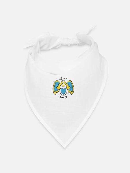 Engel Frieden - Bandana Dreieckstuch - Weiß