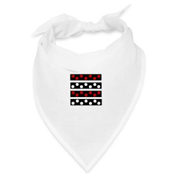 Polka Dots - Bandana Dreieckstuch - Weiß - Vorne