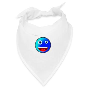 Verrückter Emoji für jedermann! - Bandana Dreieckstuch - Weiß - Vorne