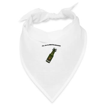 Glasmantelgeschoss - Bandana Dreieckstuch - Weiß - Vorne