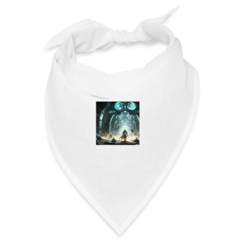 Sci-fi kampf digital art - Bandana Dreieckstuch - Weiß - Vorne