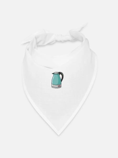 Wasserkocher - Bandana Dreieckstuch - Weiß