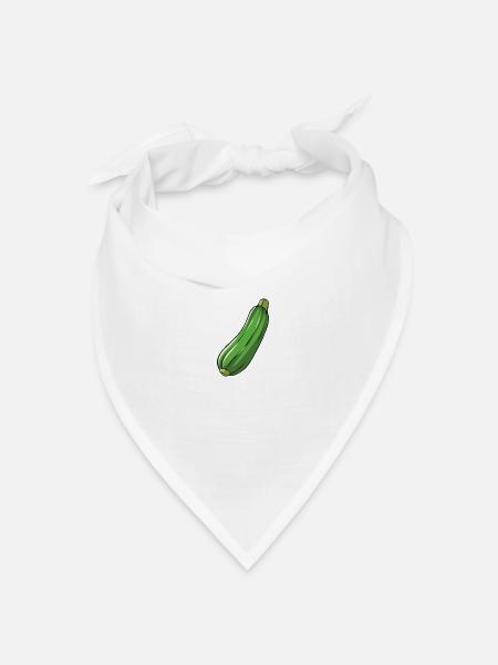 Zucchini - Bandana Dreieckstuch - Weiß