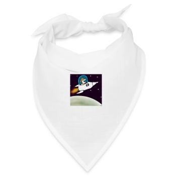 dog on mars - Bandana Dreieckstuch - Weiß - Vorne