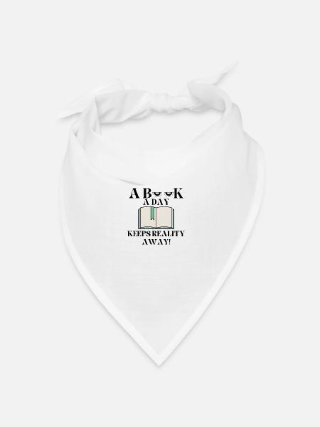 Welttag des Buches - Bandana Dreieckstuch - Weiß