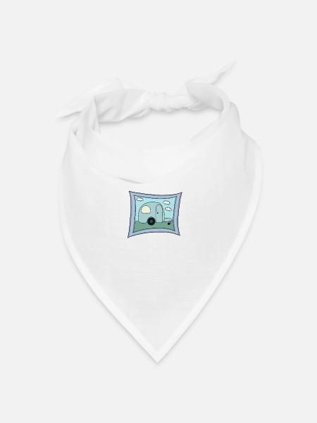 Wohnmobil Design - Bandana Dreieckstuch - Weiß