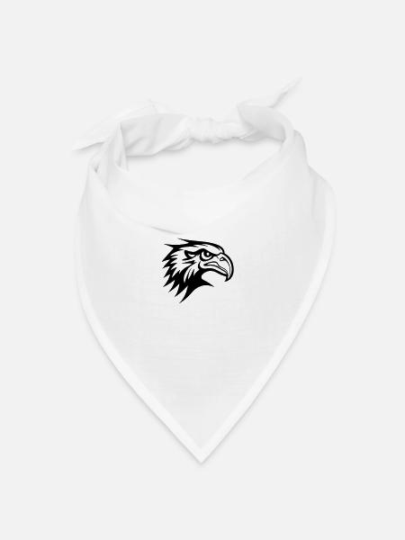 Adler Ungry Fliege 01 - Bandana Dreieckstuch - Weiß