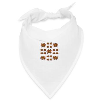 Krebs - Bandana Dreieckstuch - Weiß - Vorne