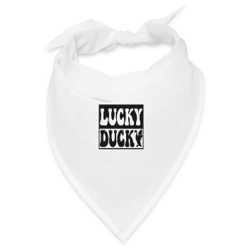 Lucky Duck - Bandana Dreieckstuch - Weiß - Vorne