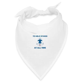 Seepfadfindergesetz Gelübde - Bandana Dreieckstuch - Weiß - Vorne