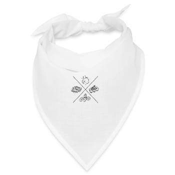 Burrata Love - Bandana Dreieckstuch - Weiß - Vorne