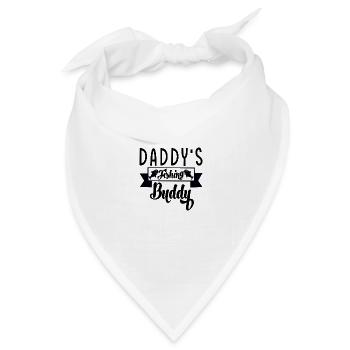 Daddy´s Fishing Buddy - Bandana Dreieckstuch - Weiß - Vorne