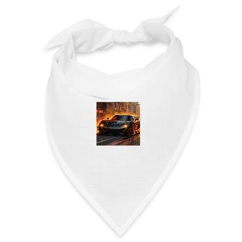 car word - Bandana Dreieckstuch - Weiß - Vorne