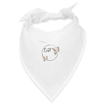 Personalisierter Junggesellenabschied - Bandana Dreieckstuch - Weiß - Vorne