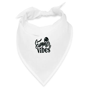 Summer Vibes - Bandana Dreieckstuch - Weiß - Vorne
