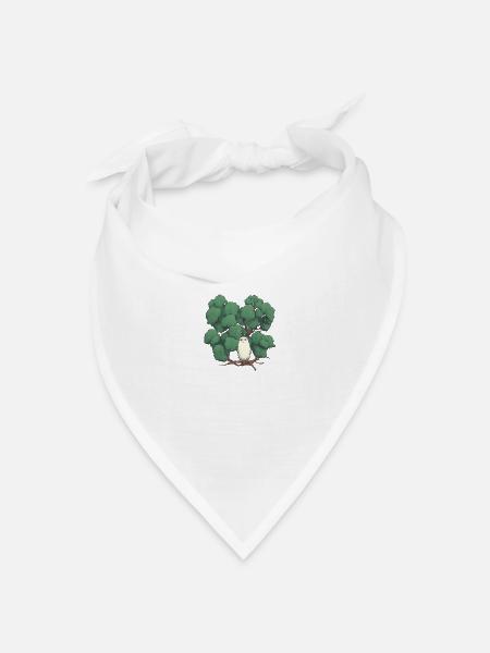 Nachtwache - Bandana Dreieckstuch - Weiß