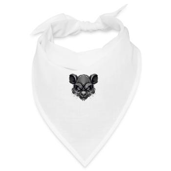 Maus - Bandana Dreieckstuch - Weiß - Vorne