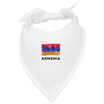 Armenia Flag - Bandana Dreieckstuch - Weiß - Vorne