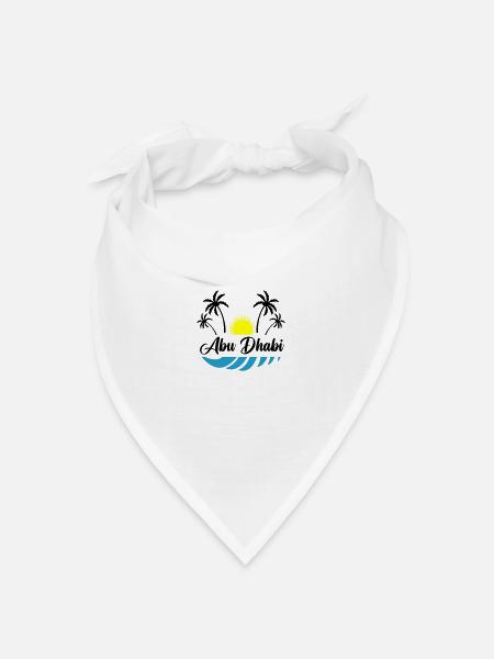 abu dhabi - Bandana Dreieckstuch - Weiß