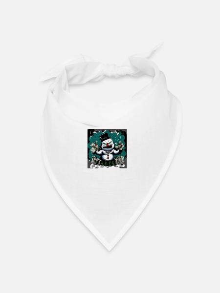 DollarSnowMan - Bandana Dreieckstuch - Weiß